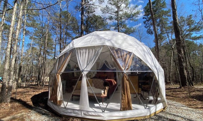 Lake Oconee RV Rental | Artistic Forest Dome Escape Near Lake Oconee