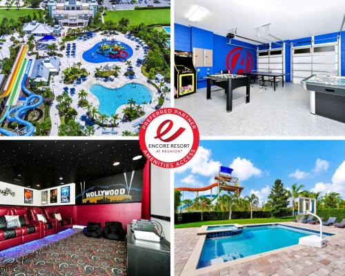 West Kissimmee House | Astounding Home Near Disney With Themed & Media Room, Pool Table With Waterpark & Resort Access At Encore Resorts Reunion - 240Cl
