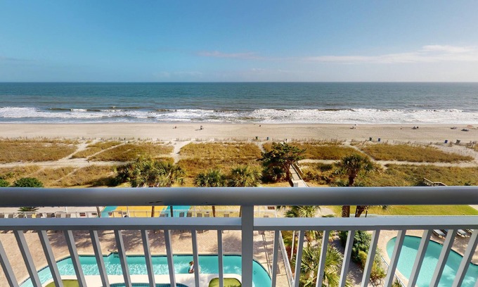 Myrtle Beach Condo | Atlantica 557, Summer Beach Retreat, Oceanfront, Poolside Relaxation