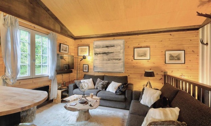 Xonrupt-Longemer Ski Chalet | Authentic mountain cabin with river at 900m lake