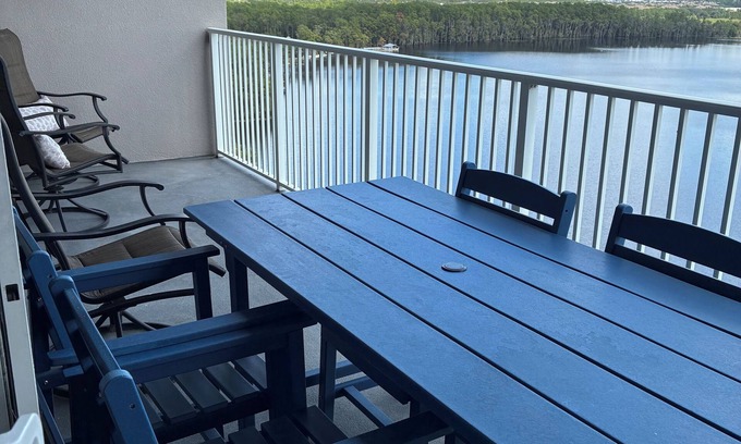 Florida Central Atlantic Coast Condo | AVAILABLE OCT 1-6; 21-25 2.5 BDR 2 BTH 25 FT LAKE VIEW BALCONY & DISNEY FIREWORK