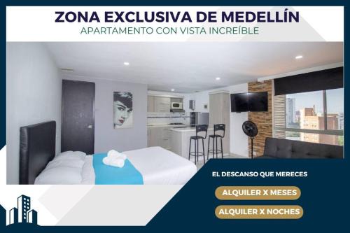 El Poblado Apartment | Avenida Poblado, Loft with 24H Parking, Fast Wifi 506
