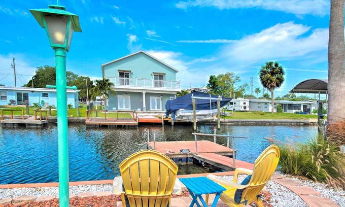 Hudson Beach Estates House | Backyard Oasis w/ Gulf of Mexico Access!