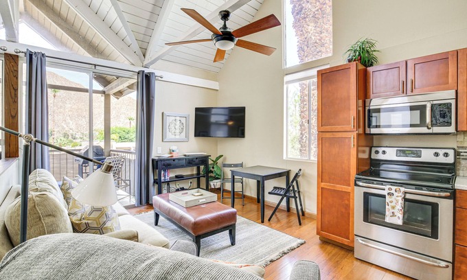 Indian Wells Apartment | Balcony & Views: Pet-Friendly Indian Wells Unit