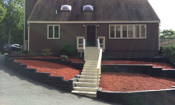 Holden House | Bangor area Contemporary mountaintop with 250 mile views on the way to Acadia