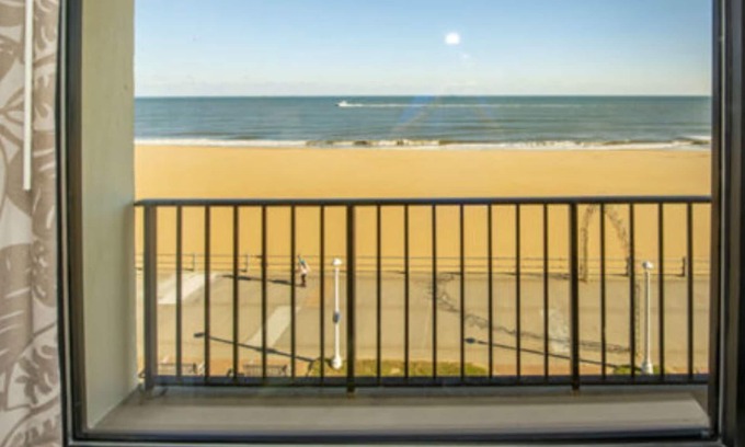 Northeast Virginia Beach Resort | Barclay Towers Resort Oceanfront Unit with Oceanfront Balcony or Oceanview Patio