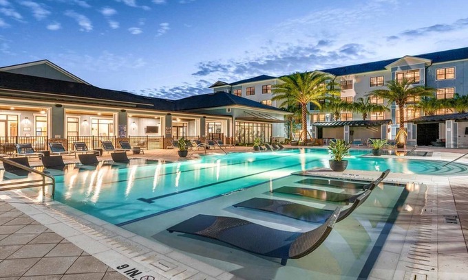 Florida Central Atlantic Coast Apartment | Barsala l Modern 2BR with Sunroom & Pool – Near Orlando