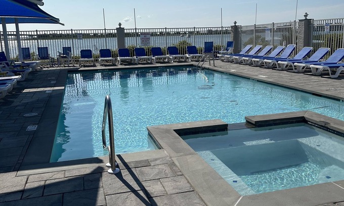 Southend House | Bay front, fabulous sunset views, waterfront pool , beaches in Brigantine. NJ!