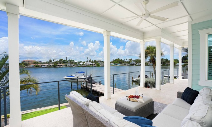 Indian Rocks Beach House | Bayfront Bliss w/Pool & Sunrises and Cold Plunge, IRB