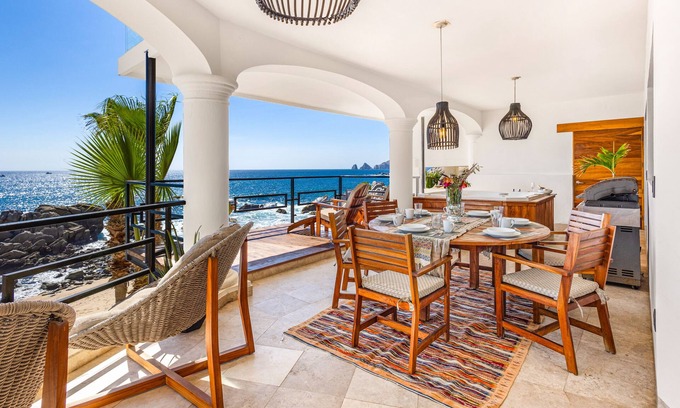 Cabo San Lucas House | BEACH FRONT Elegance at Casa Bruma: Cabo's Escape with Jacuzzi
