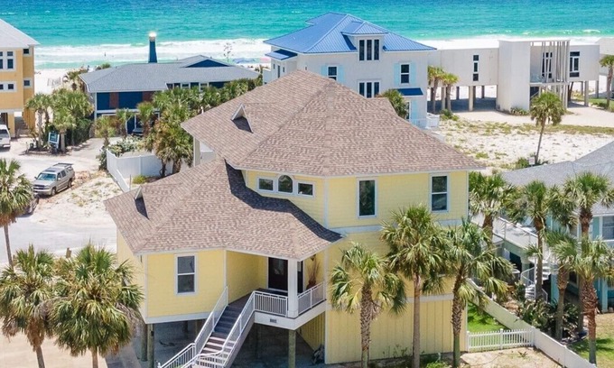 Pensacola Beach House | Beach House includes Chairs, Cooler, Cart & Bikes!