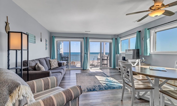 Kure Beach Condo | Beachfront Condo, Steps to the Ocean!
