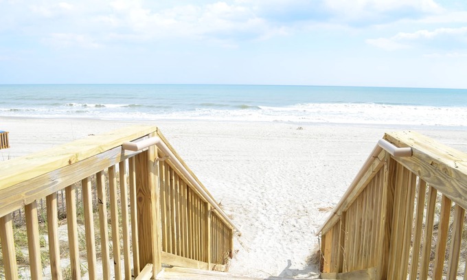 Crescent Beach Condo | BEACHFRONT Indoor & Outdoor Pools, Lazy River, Hot Tub and 2 Balconies