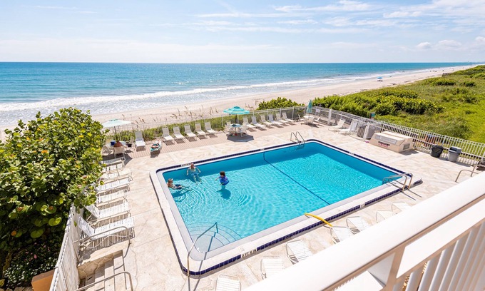 Indian Harbour Beach Condo | Beachfront Vacation Rental, Well maintained & great natural lighting,Ocean views