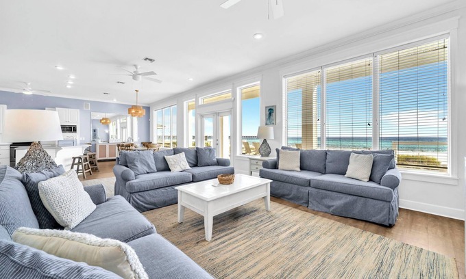 Lullwater Beach On Gulf Of Mexico House | BeachFront~Walk to Pier Park~Gulf Front Decks~Outdoor Showers~Fishers