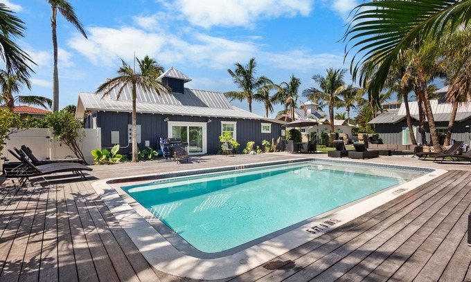 Holmes Beach Villa | Beachside Bliss! With Pool, Near Beach and Trolley!