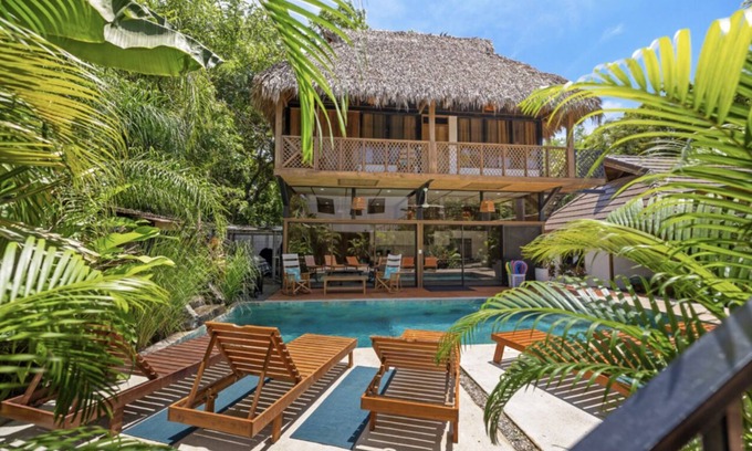 Avellanas Beach House | Beachside Property, Pool, Sleeps 28, Surfers Dream, 100 steps to the Beach.