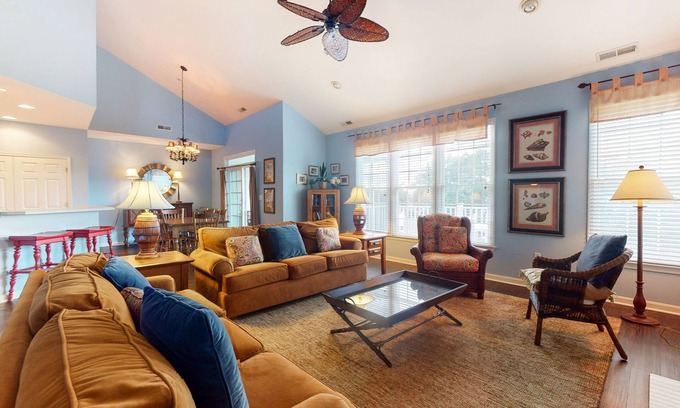 Ocean View Condo | Bear Trap Dunes 2nd floor condo w/basketball court, free WiFi, and shared sauna
