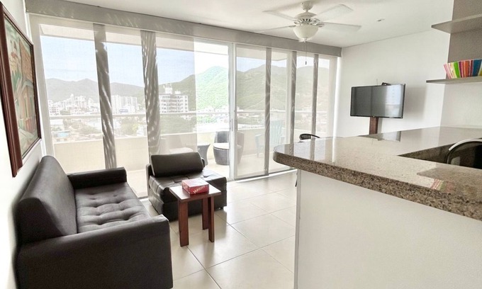 El Rodadero Apartment | Beatiful sea view two Bedrooms