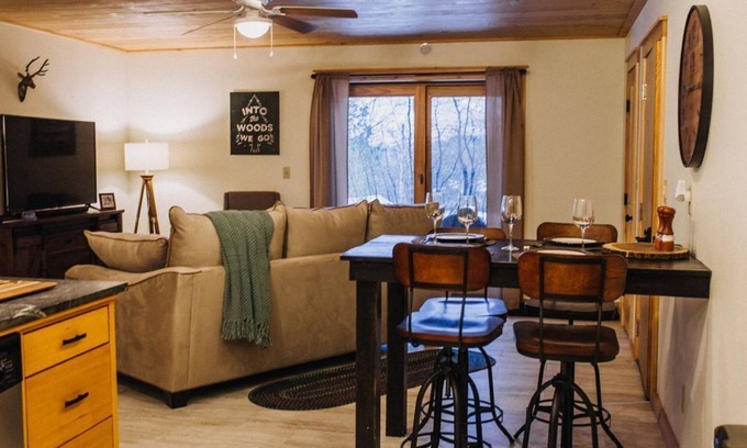 Lake Placid Condo | Beautiful 2-bedroom with private outdoor space. 5min walk to Main Street.