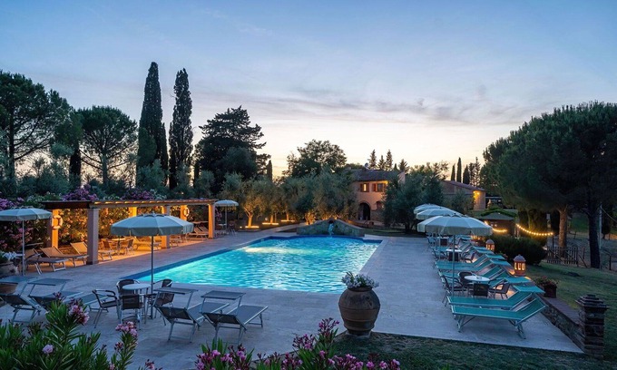 Peccioli Apartment | Beautiful apartment for 6 guests with A/C, WIFI, pool, TV, pets allowed and panoramic view