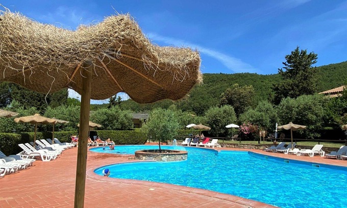 Riparbella Apartment | Beautiful apartment for 3 guests with pool, WIFI, A/C, TV, patio and parking