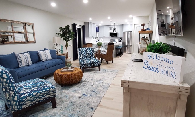 Independence Square Condo | Beautiful Beach Front Building & Patio, Private Beach Closet & Beach Entrance