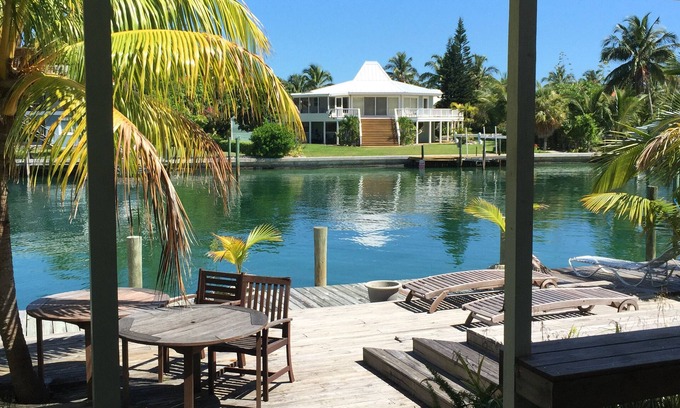 Treasure Cay House | Beautiful Canal Front Home with Private Dock