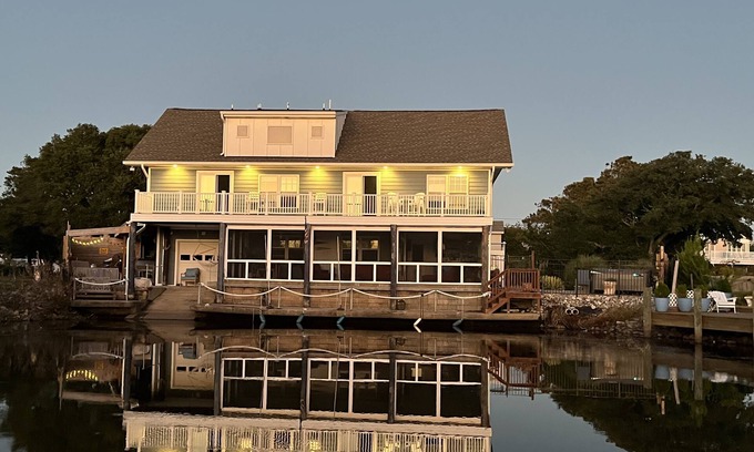 Sandbridge House | Beautiful home in quiet beach neighborhood on canal. Five minute walk to beach.