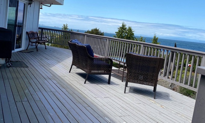 Port Angeles East House | Beautiful home with views of the Straits of Juan De Fuca.