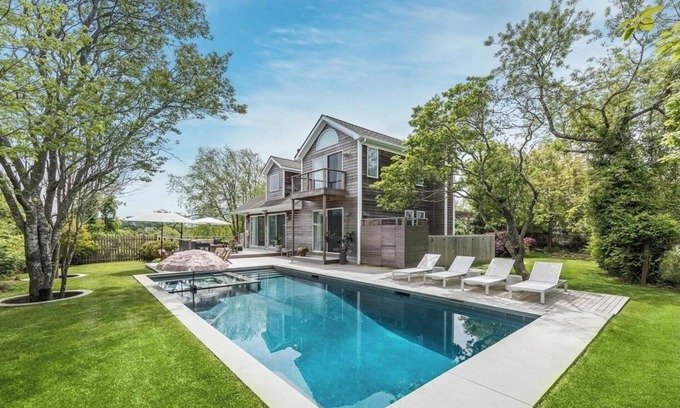 Montauk House | Beautiful house on private country road with pool/hot tub & home office