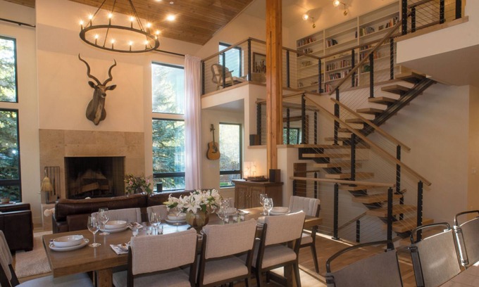 Warm Springs House | Beautiful Mountain Modern Home with well equipped kitchen. Perfect for families.