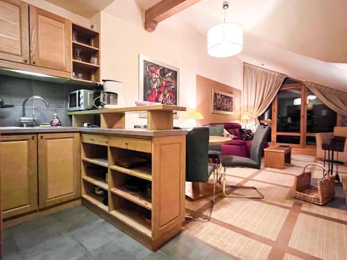 Flaine Apartment | Beautiful one-bedroom apartment with fireplace and stunning views