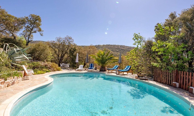 La Garde-Freinet House | Beautiful private villa with private pool, WIFI, TV, terrace, pets allowed and panoramic view