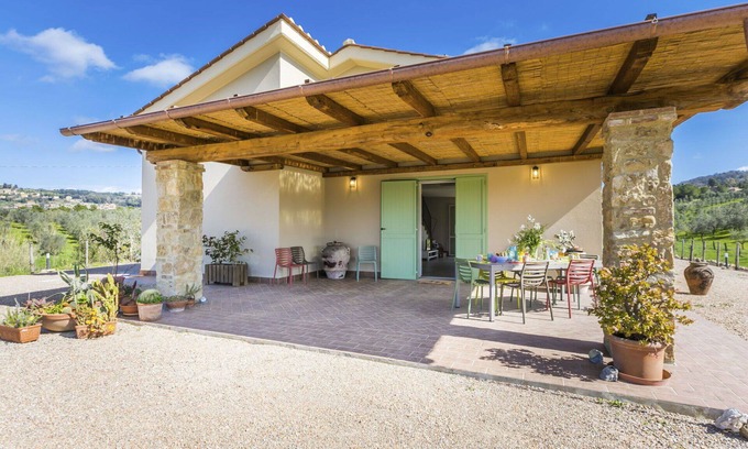 Casale Marittimo House | Beautiful private villa for 6 guests with WIFI, A/C, TV, terrace, pets allowed and panoramic view