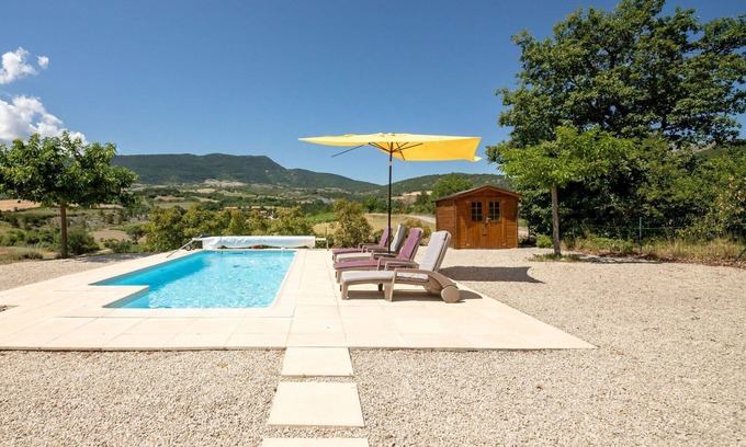 Sainte-Jalle House | Beautiful private villa for 6 guests with WIFI, private pool, TV, terrace and pets allowed