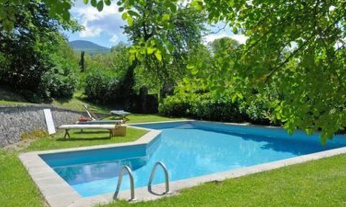 Vivo dʼOrcia Villa | Beautiful private villa for 2 guests with pool, WIFI, TV, balcony and panoramic view