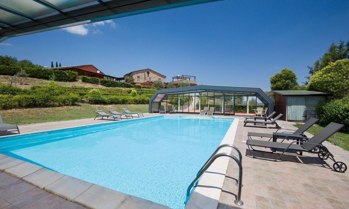 Trivigno Villa | Beautiful private villa for 20 people with pool, WIFI, A/C, TV, patio and pets allowed