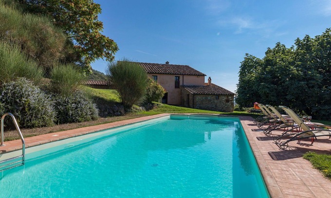 Gambassi Terme Villa | Beautiful private villa with private pool, WIFI, TV and panoramic view, close to San Gimignano