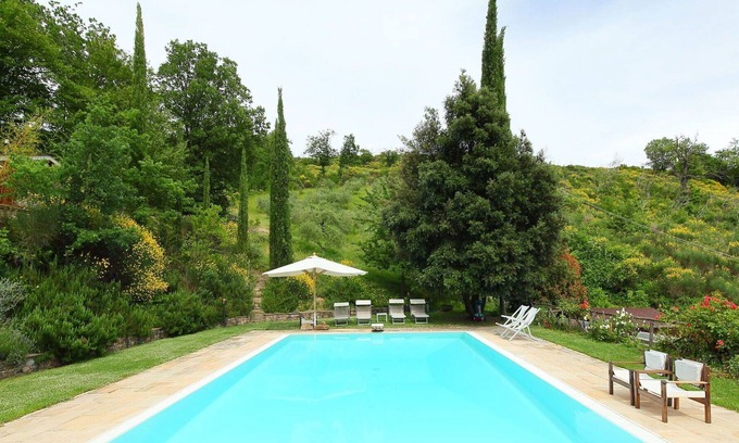 Rancolfo Villa | Beautiful private villa with private pool, A/C, hot tub, WIFI, TV, balcony, pets allowed and par...