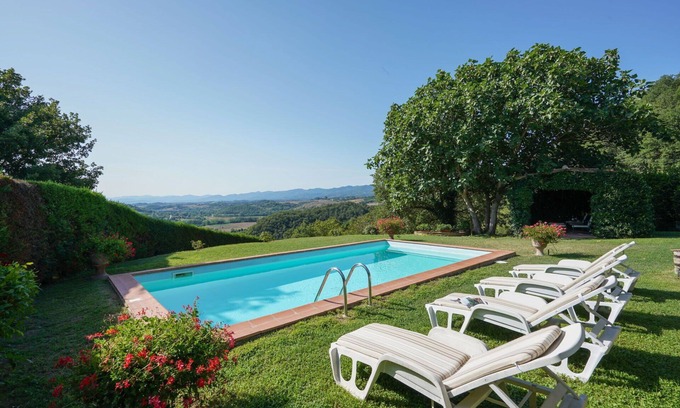 Dicomano Villa | Beautiful private villa for 4 people with WIFI, A/C, private pool, TV, patio and panoramic view