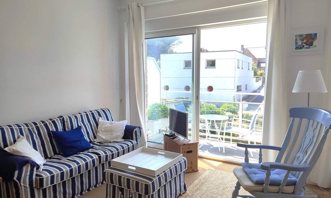 Tregastel Apartment | Beautiful sea view duplex in a residence facing the Coz beach in Tregastel