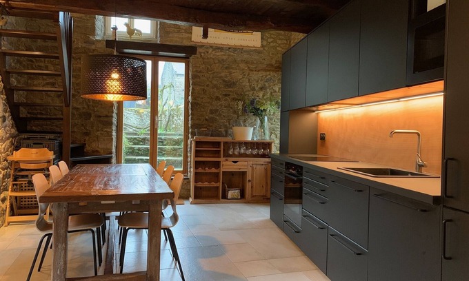 La Ville-es-Nonais House | Beautiful stone house in charming village near the coast