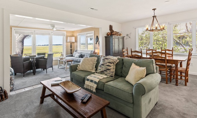 Seabrook Island Villa | Beautiful Villa with Spectacular Marsh Views and Community Pool