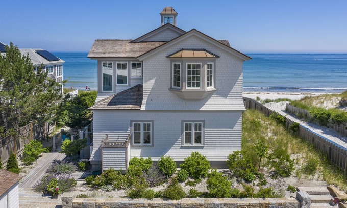 Gloucester House | Beautifully renovated OCEAN-FRONT luxury home on private beach