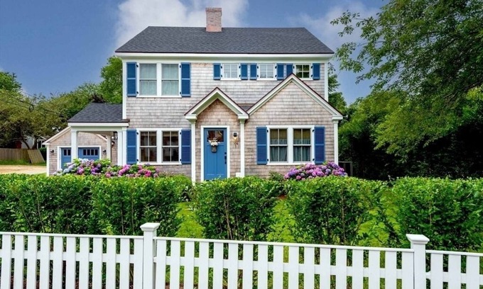 Edgartown House | Beautifully renovated coastal home in Edgartown Village with pool and ferry tix
