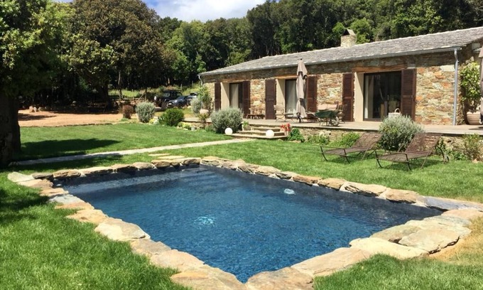 Macinaggio Villa | Bergerie du Cap Corse Avec Piscine Chauffée, Cuisine D'été et Jardin Arboré !
