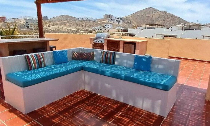 Cerritos Apartment | Best Private Rooftop Condo, Ocean View,Pool, Steps to Cerritos Surf Beach