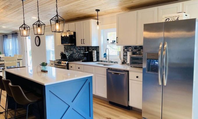 Rapid City House | Best View on Torch lake! Private frontage, boat dock and across from the sandbar