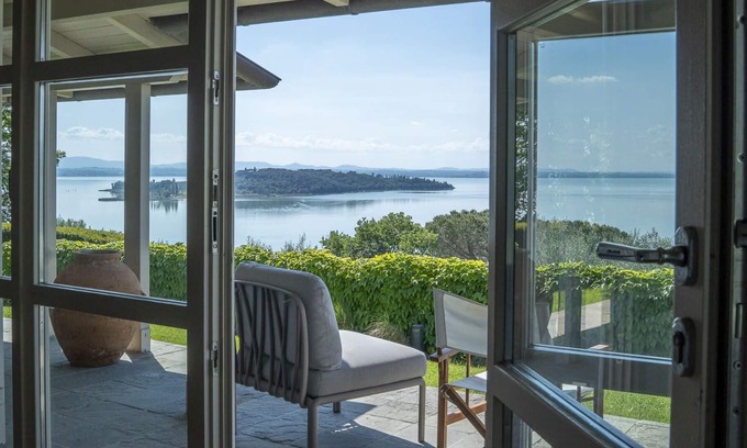 San Feliciano Other | Bianca la Luna boasts a spectacular panoramic view of Lake Trasimeno, elegant interiors with light c